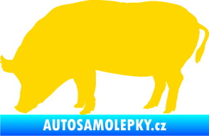 Samolepka Prase 004 levá jasně žlutá