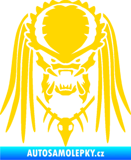 Samolepka Predátor 001  jasně žlutá