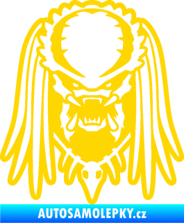 Samolepka Predátor 002 jasně žlutá