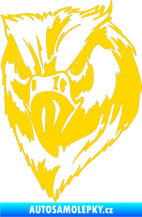 Samolepka Predators 002 levá jasně žlutá