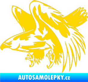 Samolepka Predators 034 levá jasně žlutá