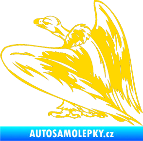 Samolepka Predators 042 levá sup jasně žlutá