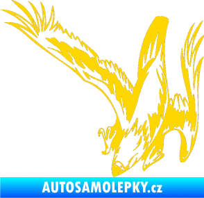 Samolepka Predators 069 levá jasně žlutá