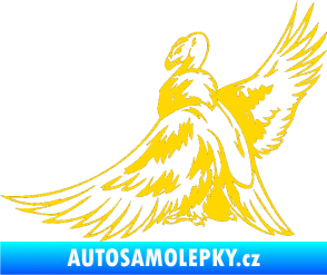 Samolepka Predators 071 levá sup jasně žlutá