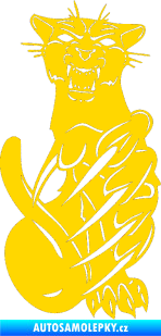Samolepka Predators 110 pravá puma jasně žlutá