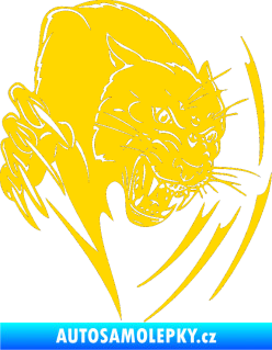 Samolepka Predators 111 pravá puma jasně žlutá