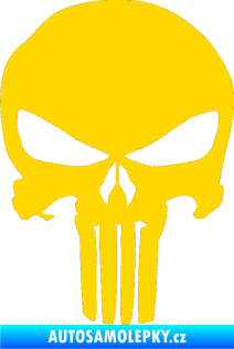 Samolepka Punisher 001 jasně žlutá