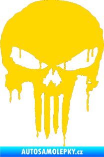 Samolepka Punisher 003 jasně žlutá