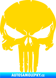 Samolepka Punisher 004 jasně žlutá