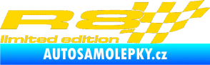 Samolepka R8 limited edition pravá jasně žlutá