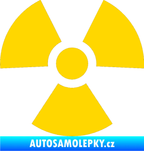 Samolepka Radioactive 001 radiace jasně žlutá