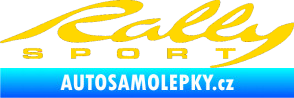 Samolepka Rally sport 002 jasně žlutá