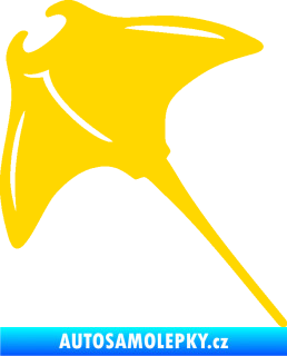 Samolepka Rejnok 004  levá manta jasně žlutá
