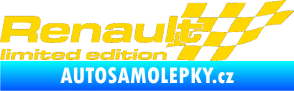 Samolepka Renault limited edition pravá jasně žlutá