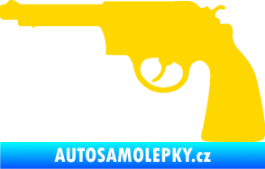Samolepka Revolver 002 levá jasně žlutá