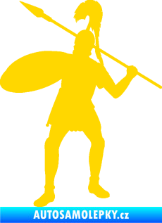 Samolepka Římský voják levá jasně žlutá