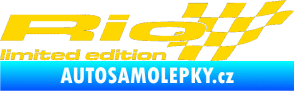 Samolepka Rio limited edition pravá jasně žlutá