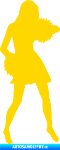 Samolepka Roztleskávačka 003 pravá jasně žlutá