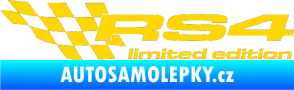 Samolepka RS4 limited edition levá jasně žlutá