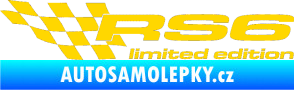 Samolepka RS6 limited edition levá jasně žlutá