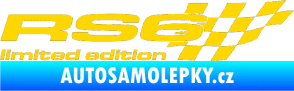 Samolepka RS6 limited edition pravá jasně žlutá