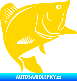 Samolepka Ryba 009 pravá jasně žlutá