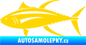 Samolepka Ryba 013 levá tuňák jasně žlutá