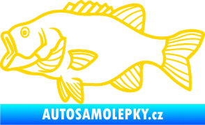Samolepka Ryba 015 levá jasně žlutá