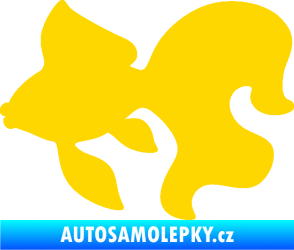 Samolepka Ryba 019 levá závojnatka jasně žlutá