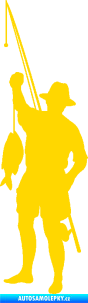 Samolepka Rybář 012 levá jasně žlutá