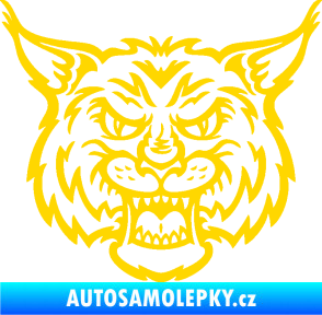 Samolepka Rys 001 jasně žlutá
