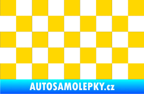 Samolepka Šachovnice 001 jasně žlutá