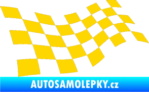 Samolepka Šachovnice 013 jasně žlutá
