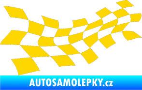 Samolepka Šachovnice 017 jasně žlutá