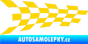 Samolepka Šachovnice 024 jasně žlutá