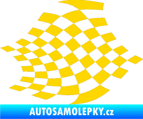 Samolepka Šachovnice 031 jasně žlutá