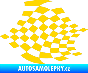 Samolepka Šachovnice 032 jasně žlutá