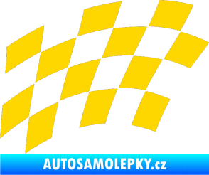 Samolepka Šachovnice 037 jasně žlutá
