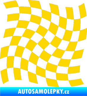 Samolepka Šachovnice 042 jasně žlutá