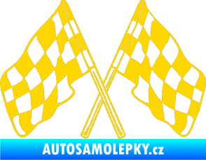 Samolepka Šachovnice 051 jasně žlutá