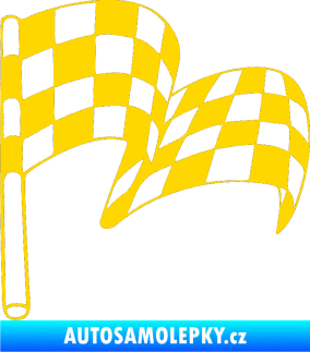 Samolepka Šachovnice 054 jasně žlutá