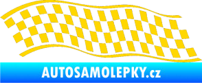 Samolepka Šachovnice 057 jasně žlutá