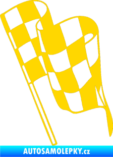 Samolepka Šachovnice 061 jasně žlutá