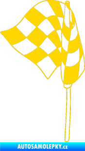 Samolepka Šachovnice 068 jasně žlutá