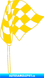 Samolepka Šachovnice 069 jasně žlutá