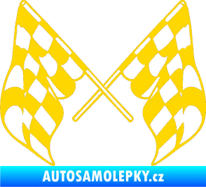 Samolepka Šachovnice 070 jasně žlutá