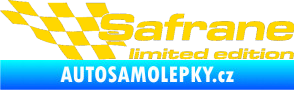 Samolepka Safrane limited edition levá jasně žlutá