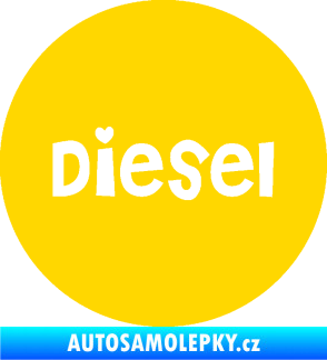 Samolepka Samolepka na víčko od nádrže 006 diesel jasně žlutá