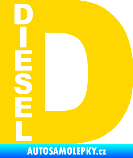 Samolepka Samolepka na víčko od nádrže 010 diesel jasně žlutá