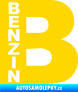 Samolepka Samolepka na víčko od nádrže 011 benzín jasně žlutá